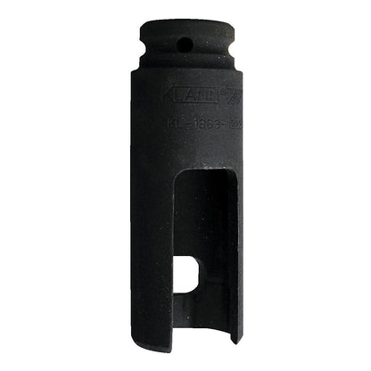 KL-1383-1222 A - Inserto especial para llave de vaso SW27: Vaso alargado negro con muesca lateral en forma de U