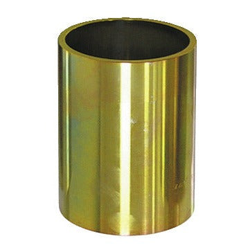 KL-0039-1772 - Manguito de presión/soporte largo Ø72/Ø64: Manguito cilíndrico metálico dorado, hueco, superficie brillante