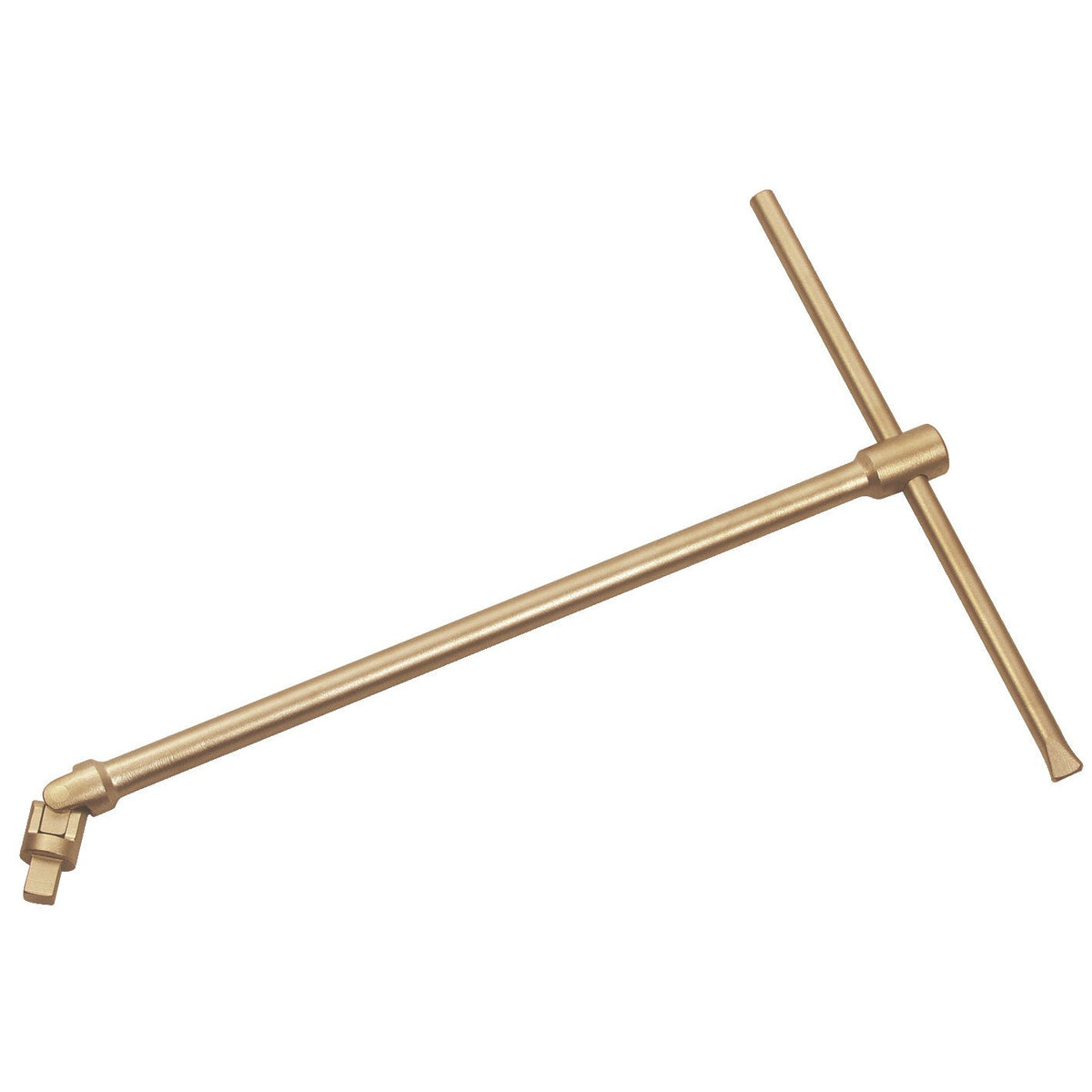 Mango articulado 1/2" 460mm AC: Mango articulado en forma de T con cabeza giratoria de color dorado