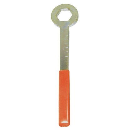 KL-0042-9004 - Llave de estrella especial SW36 con mango: Llave con cabeza hexagonal circular y mango de plástico naranja