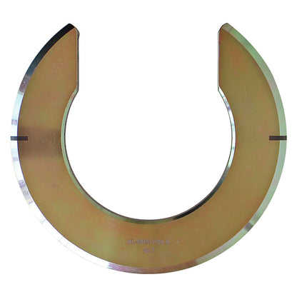 KL-0029-1702 - Anillo de soporte tamaño 7: Anillo metálico dorado con forma de C y abertura inferior