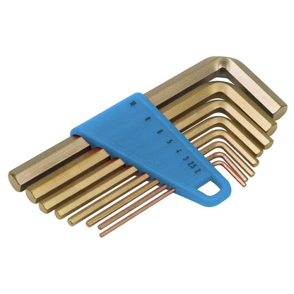 juego de llaves allave nes largas 9pcs: Juego de llaves acodadas hexagonales en soporte de plástico azul