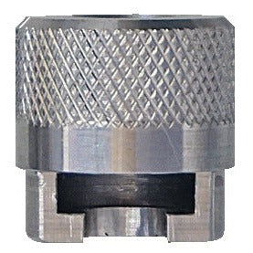 KL-0187-1003 - Extractor para martillo de impacto: Adaptador metálico con superficie moleteada y base hexagonal ranurada
