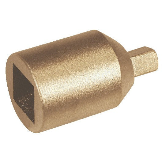 Reductor 3/4" - 1/2" ATEX: Reductor cuadradillo hembra y macho en acabado dorado antichispa