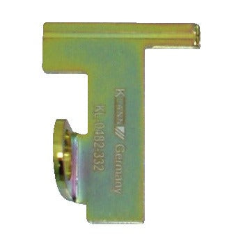 KL-0482-332 - Dispositivo de sujeción del volante: Pieza metálica en forma de gancho con rosca lateral