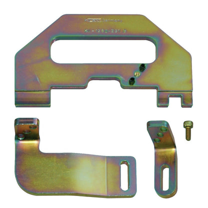 KL-1280-231 B - Calibre de ajuste para árboles de levas: Placas metálicas dentadas con orificios y tornillo