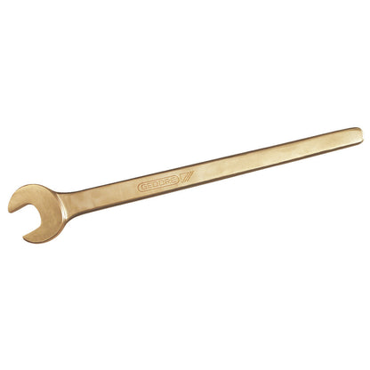 Llave abierta a 45º 1.9/16AF: Llave de boca fija de una sola apertura, mango largo en tono cobrizo