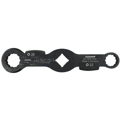 KL-1070-1305 - Llave de doble extremo, 22/26 mm (waf)