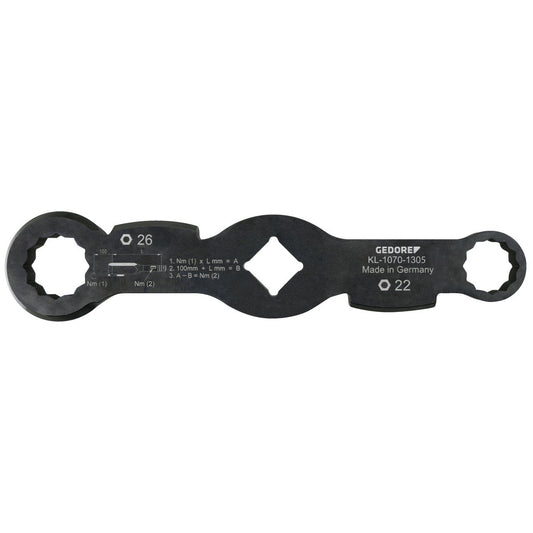 KL-1070-1305 - Llave de doble extremo, 22/26 mm (waf)