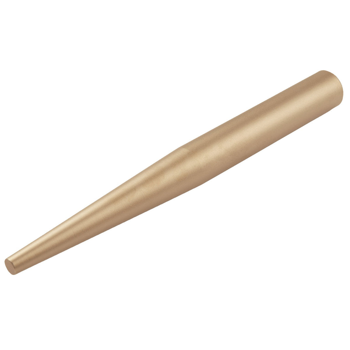 Botador cónico fuerte 13mm: Vástago metálico cónico, punta fina y extremo cilíndrico grueso