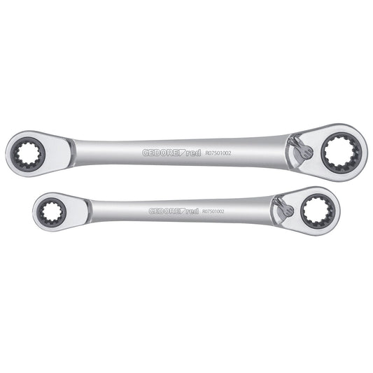 GEDORE red R07501002 - Jeu de 2 clés à cliquet pour 63 applications différentes