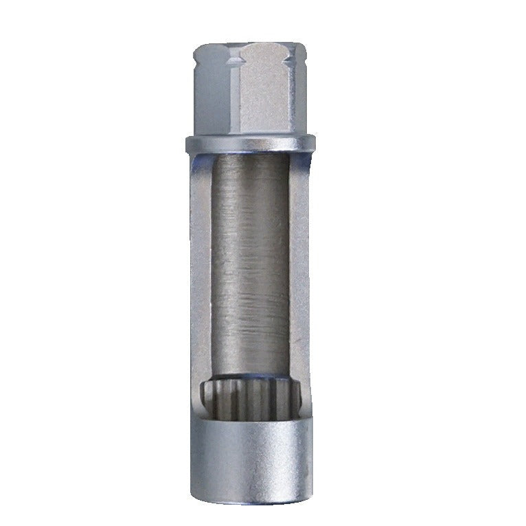 KL-0056-1116 - Inserto de llave de tubo, abierto SW16: Inserto de vaso hexagonal cilíndrico con perfil interior dentado