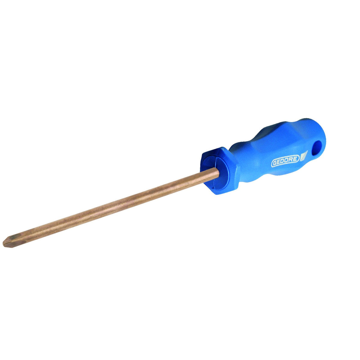 GED0810000C - Destornillador philips PH 0 AC: Destornillador de mango azul y vástago largo con punta de estrella