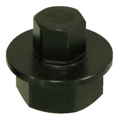 KL-0580-2202 - Unidad SW20: Adaptador hexagonal negro con base cilíndrica escalonada