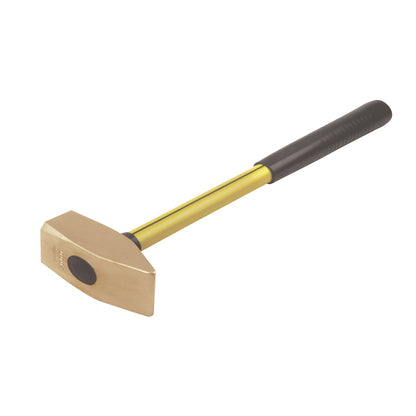 Martillo fragua 10 kg ATEX: Martillo con cabeza de bronce y mango metálico con empuñadura antideslizante
