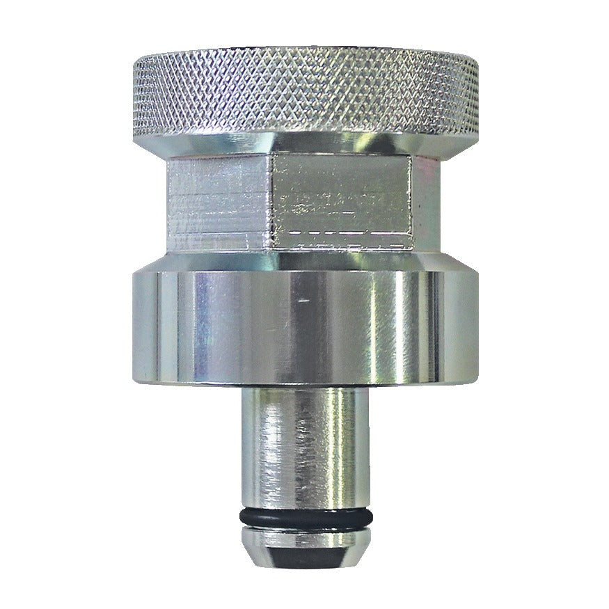 KL-1029-2001 - Tubo interior adaptador con junta tórica: Adaptador metálico con moleteado superior y espiga inferior