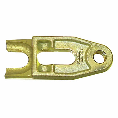 KL-0165-3501 - Tamaño de horquilla 3 33 mm (MB Sprinter): Pieza metálica dorada con horquilla abierta