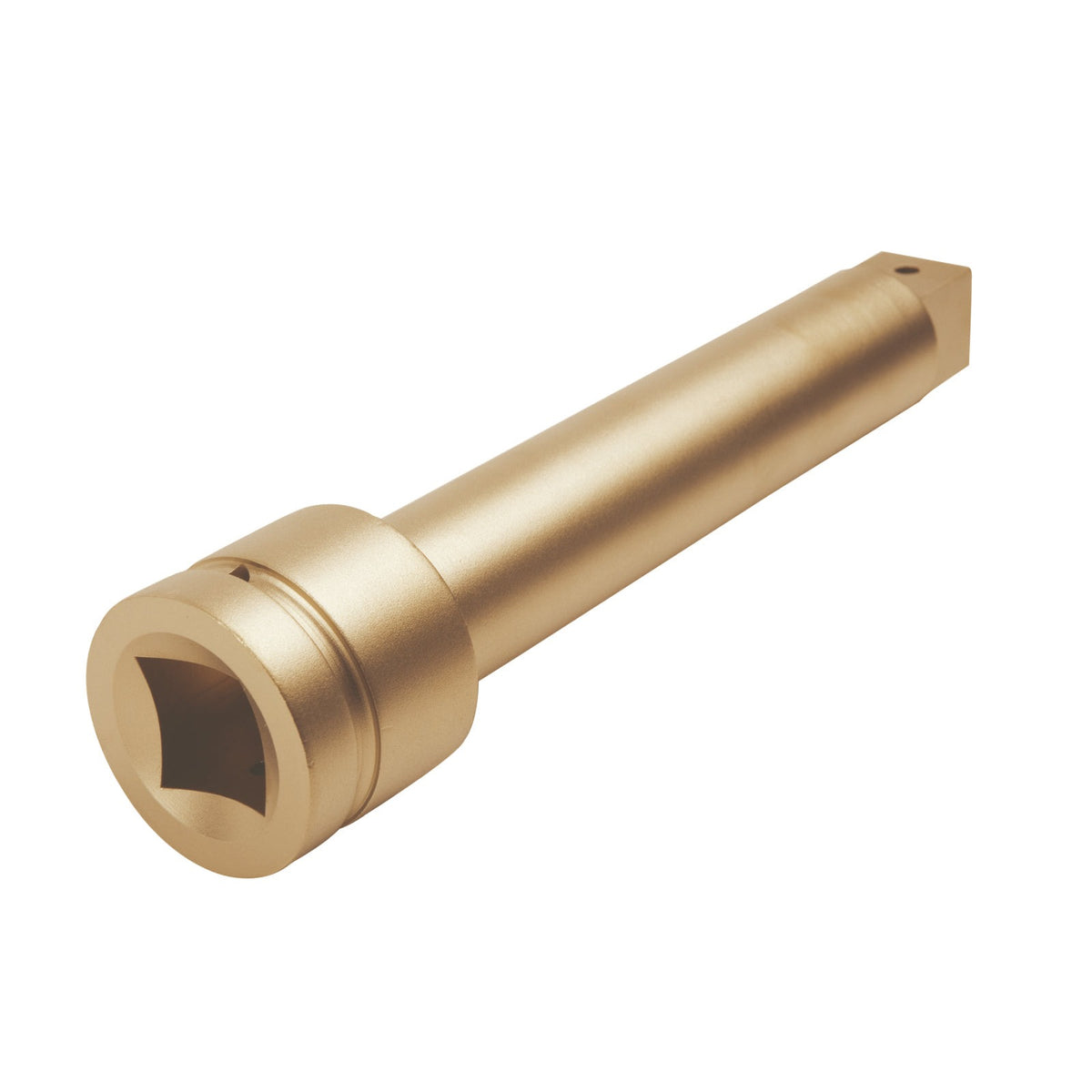 Alargadera impacto 1/2" 250mm: Barra alargadera con cuadradillo hembra, color dorado antichispa