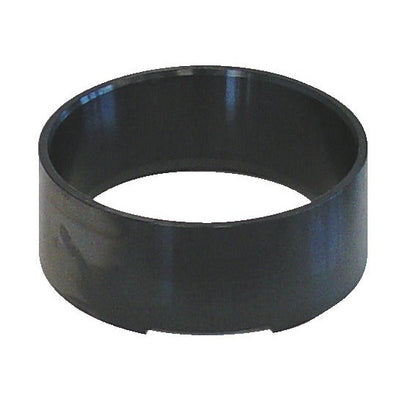 KL-1011-1101 - Manguito cónico Ø139 mm: Anillo cilíndrico negro hueco con muescas en el borde inferior