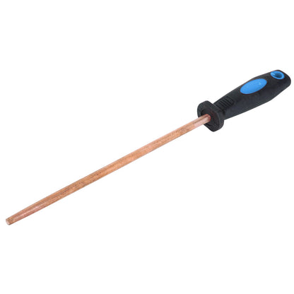 Lima redonda, entrefina 3 ATEX: Lima redonda con mango bicomponente negro y azul