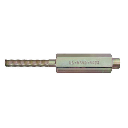 KL-0500-6022 - Perno roscado M10, 160 mm de largo: Varilla roscada metálica con cuerpo hexagonal grabado con código