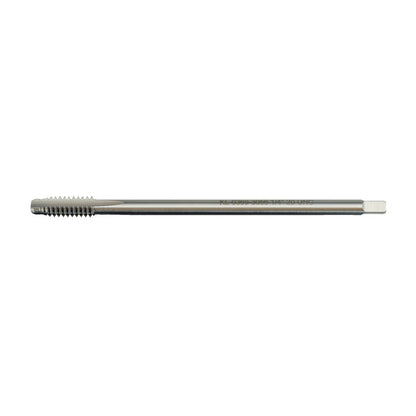 KL-0369-3056 - Macho ¼"-20 UNC con punta de taladro: Macho de roscar con vástago largo y extremo cuadrado de accionamiento