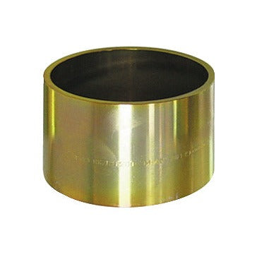 KL-0039-1688 - Manguito de presión/soporte corto Ø88/Ø80: Anillo cilíndrico metálico hueco de color dorado latón
