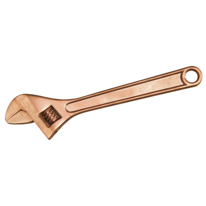 Llave inglesa 380mm AntiChispa: Llave ajustable de color cobre con mordaza de tornillo sinfín