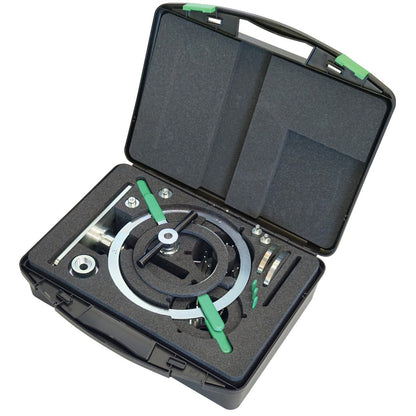 KL-0500-71 KA - Kit de herramientas de reajuste para doble embrague: Maletín negro abierto con anillo de ajuste