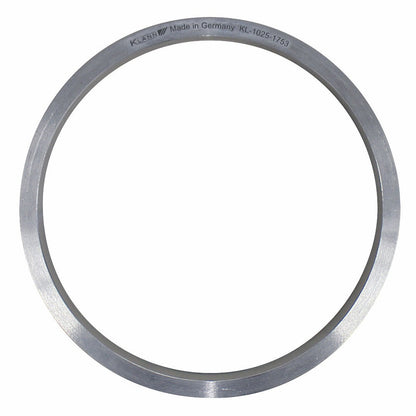 KL-1025-1753 A - Anillo 17,5mm: Anillo metálico circular con grabado de marca y referencia