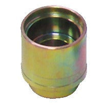 KL-0711-1111 - Manguito de presión/soporte corto Ø38: Manguito cilíndrico metálico con acabado dorado iridiscente