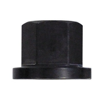 KL-0040-1741-2 - Tuerca con collarín M16x1,5: Tuerca hexagonal con collarín, cuerpo negro cilíndrico