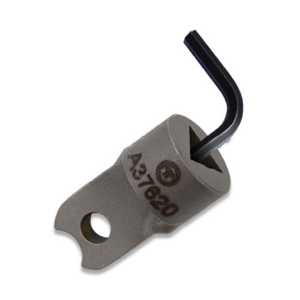 A38350 - Llave de perno deslizante de 6-8 mm. Perno cautivo: Adaptador metálico con orificio y llave acodada acoplada
