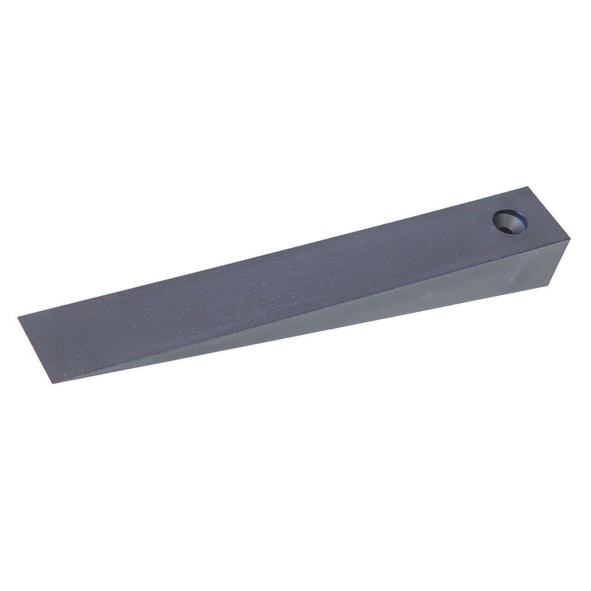 KL-0194-15 A - Cuña de plástico: Cuña rectangular alargada con orificio circular en el extremo más grueso
