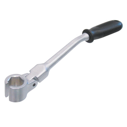 KL-0132-82 A - Llave de vaso angular SW22: Llave de vaso angular con boca hexagonal abierta y mango ergonómico
