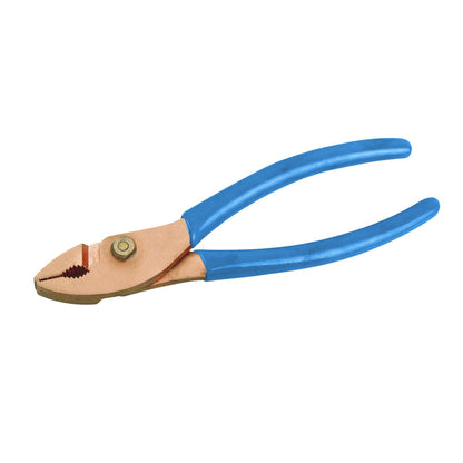 Alic universal ajustable 200mm: Alicate ajustable de mordazas dentadas y mangos bicolor bañados en azul
