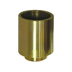 KL-0039-1646 - Manguito de presión/soporte corto Ø46/Ø38: Manguito cilíndrico metálico hueco con base escalonada