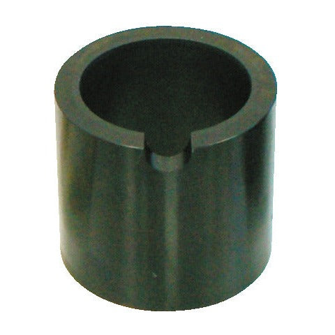 KL-1010-2201 - Manguito cónico Ø75 mm: Manguito cilíndrico negro hueco con ranura interior guía