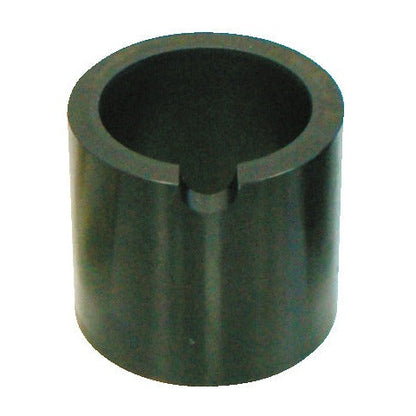 KL-1010-2201 - Manguito cónico Ø75 mm: Manguito cilíndrico negro hueco con ranura interior guía