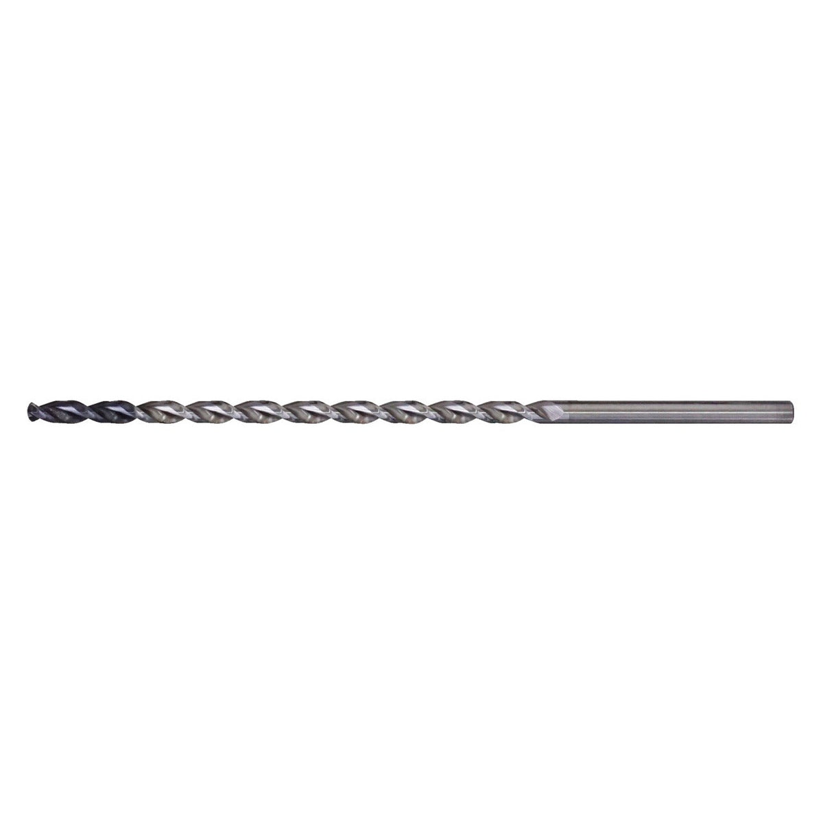 KL-0250-4323 - Broca helicoidal Ø7x155x225 con sujeción fl: Broca helicoidal larga con espiral y vástago cilíndrico liso