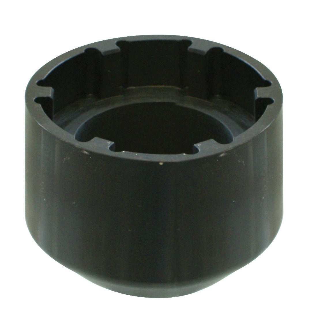 KL-1020-410 A - Llave de espiga Ø117, 6 espigas: Vaso de impacto negro con muescas internas para espigas