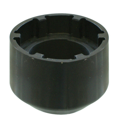 KL-1020-410 A - Llave de espiga Ø117, 6 espigas: Vaso de impacto negro con muescas internas para espigas