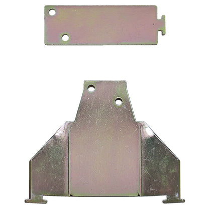 KL-0120-815 - Juego de adaptadores BMW / MB / Honda: Dos placas metálicas con orificios y pestañas de montaje