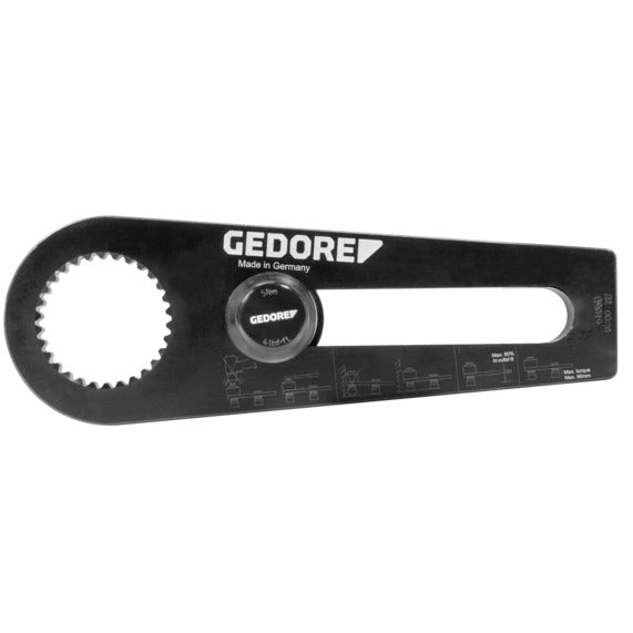 Brazo de reacción en L recto Gedore DVV-13 para multiplicador de par