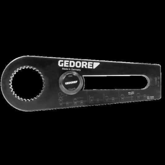 Brazo de reacción en L recto Gedore DVV-13 para multiplicador de par