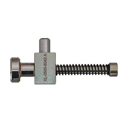 KL-0500-6042 - Pieza de sujeción con resorte para VW: Herramienta metálica con muelle helicoidal y tornillo de sujeción