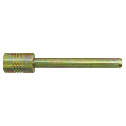 KL-0250-4015 - Imprimir sello 3: Vástago metálico dorado con extremo estriado y punta cilíndrica lisa
