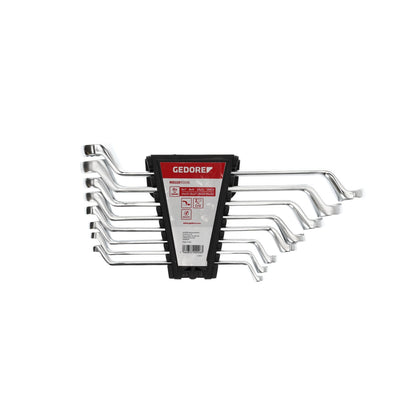 GEDORE red R01105008 - Jeu de 8 clés à molette coudées, 6-22 mm