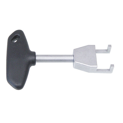 KL-0127-81 - Extractor de bobina de encendido: Herramienta con mango en T negro y extremo metálico bifurcado