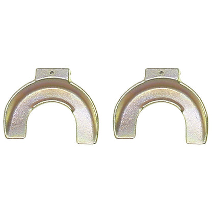 KL-1512 - Tamaño del par de soportes de resorte. 1A: Par de soportes metálicos en forma de arco con orificio de fijación